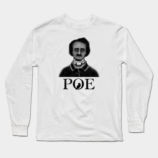 HomeSchoolTattoo Edgar Allan Poe GREY Long Sleeve T-Shirt